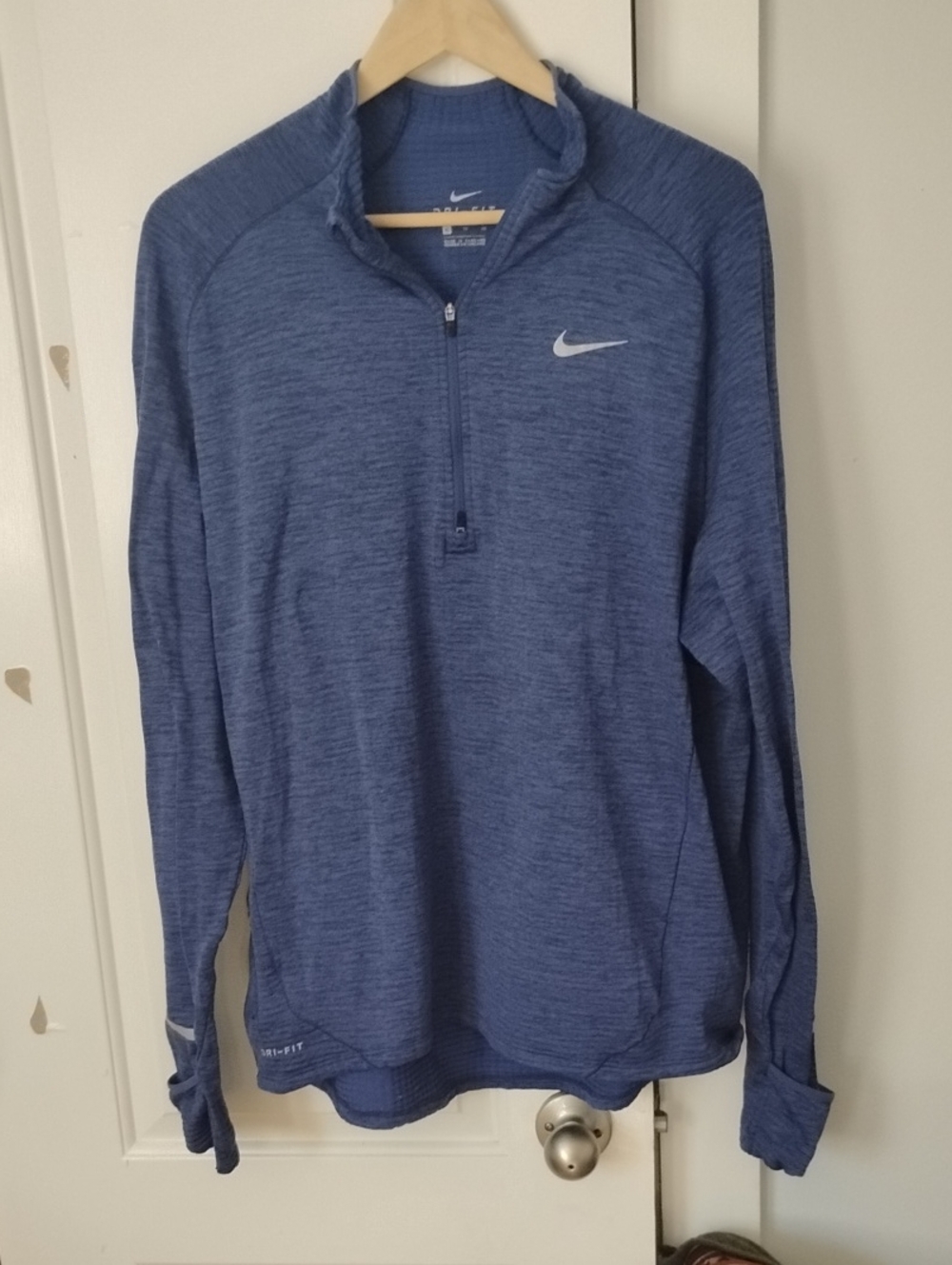 Nike Men’s Heathered Royal Blue Quarter-Zip Performance Pullover